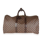 Louis Vuitton Louis Vuitton Damier Ebene Canvas Keepall Bandoulière 55