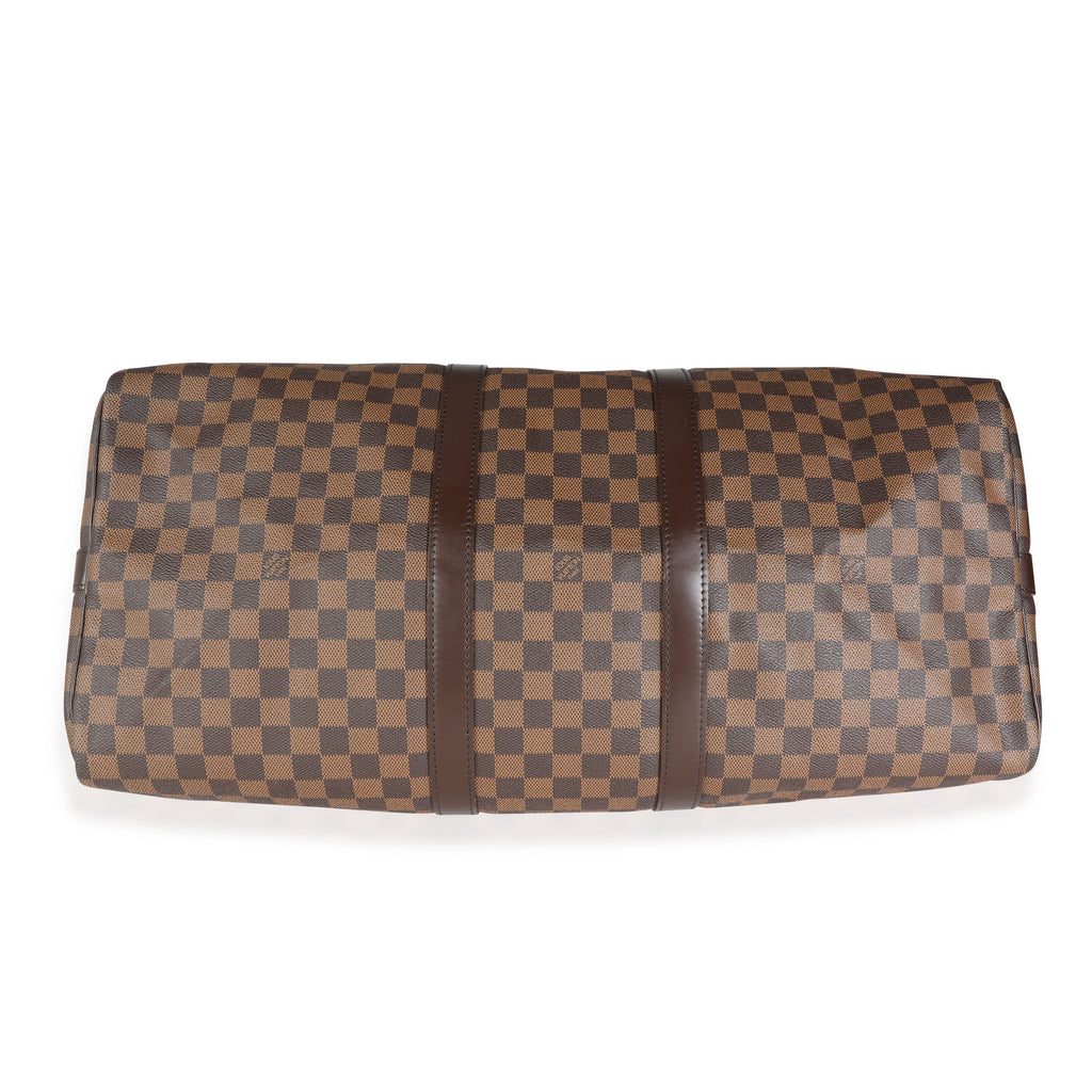 Louis Vuitton Louis Vuitton Damier Ebene Canvas Keepall Bandoulière 55