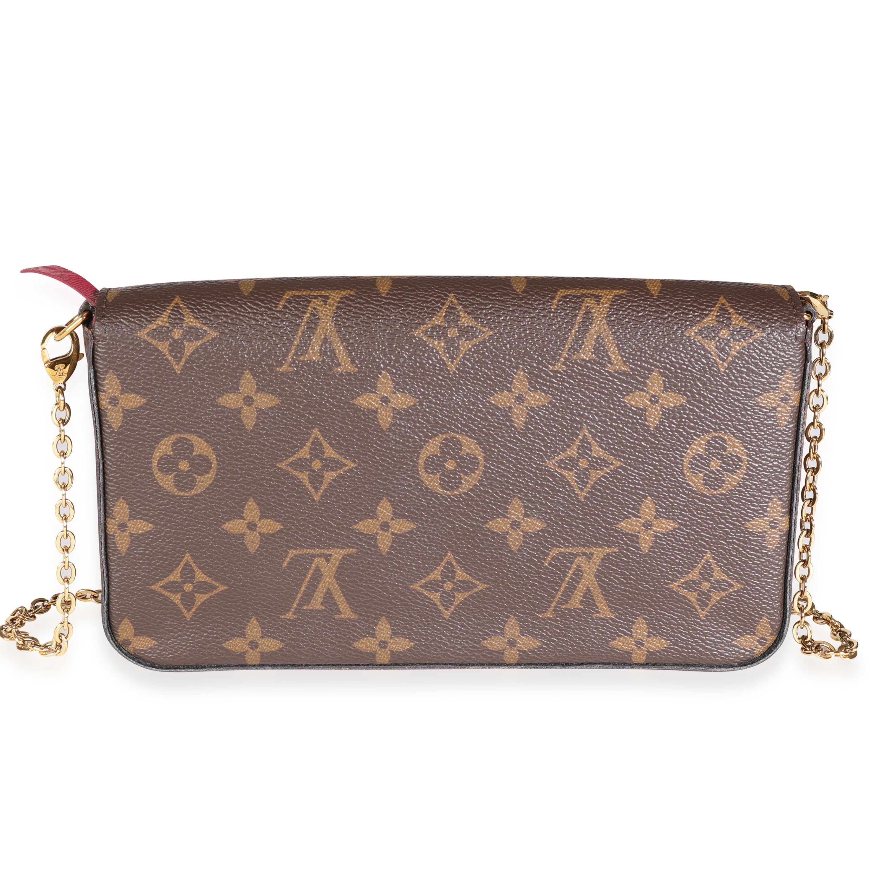 Louis Vuitton Louis Vuitton Fuchsia & Monogram Canvas Félicie Pochette