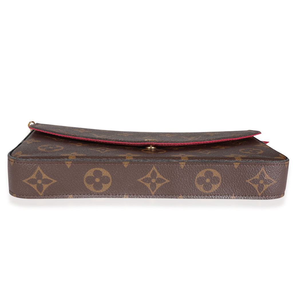 Louis Vuitton Louis Vuitton Fuchsia & Monogram Canvas Félicie Pochette