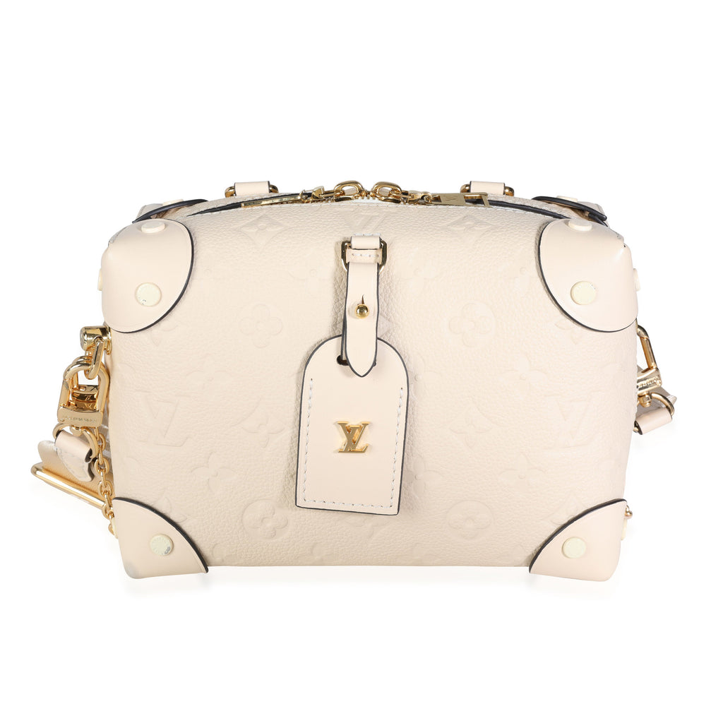 Louis Vuitton Louis Vuitton Crème Monogram Empreinte Petite Malle Souple