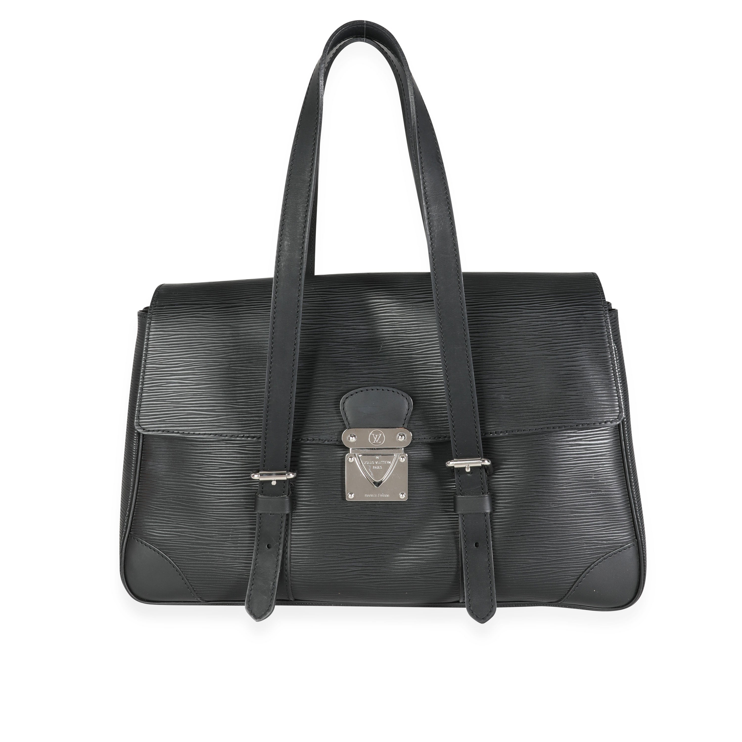 Louis Vuitton Louis Vuitton Black Epi Leather Segur MM