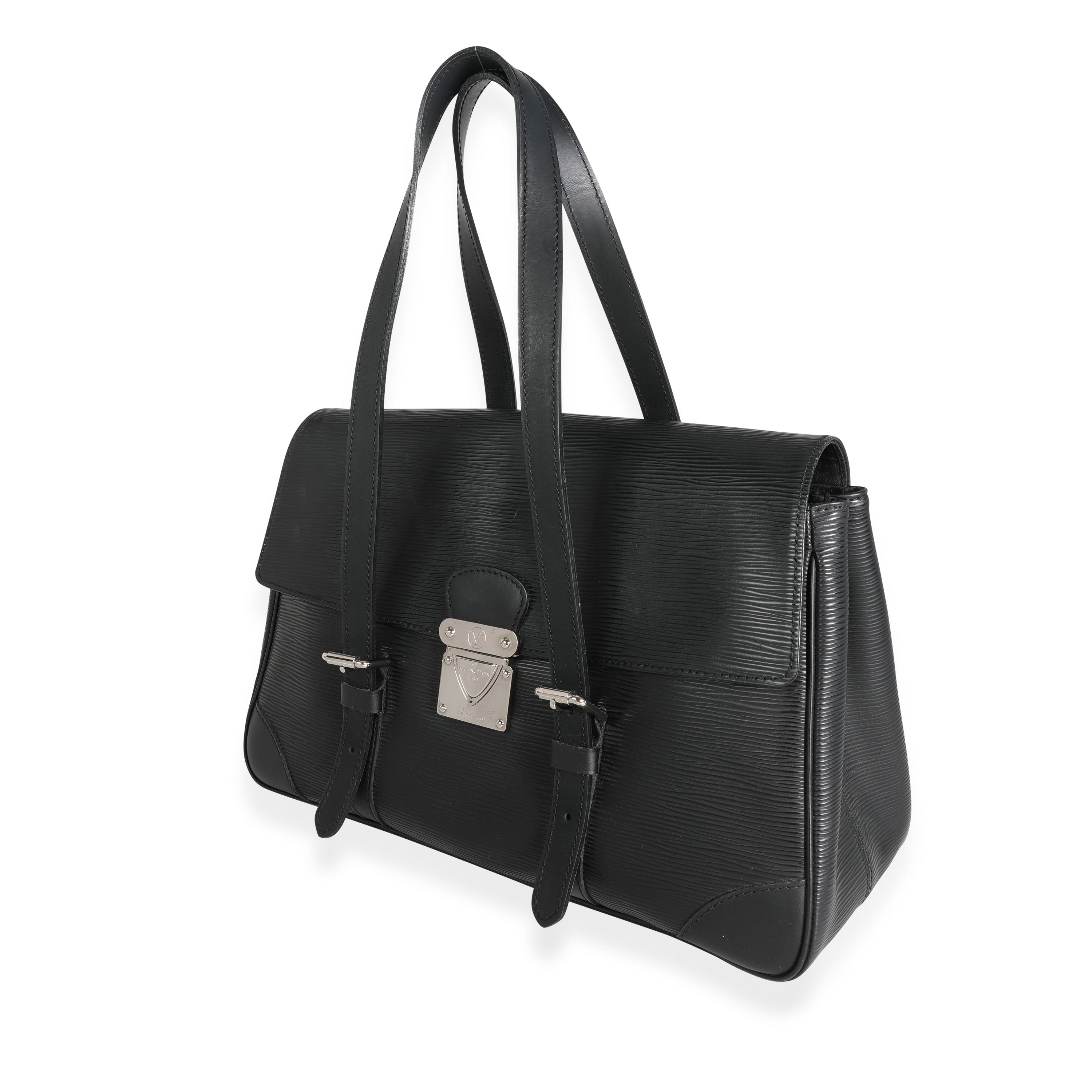 Louis Vuitton Louis Vuitton Black Epi Leather Segur MM