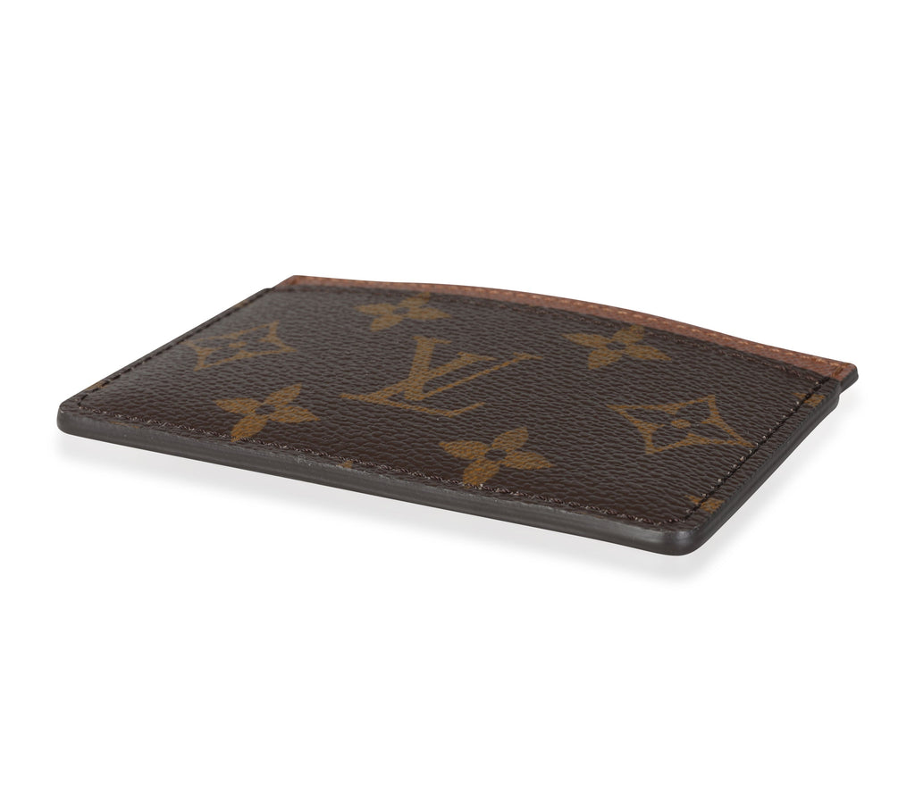 Louis Vuitton Louis Vuitton Armagnac Leather & Monogram Canvas Card Holder
