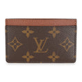 Louis Vuitton Louis Vuitton Armagnac Leather & Monogram Canvas Card Holder