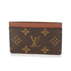 Louis Vuitton Louis Vuitton Armagnac Leather & Monogram Canvas Card Holder