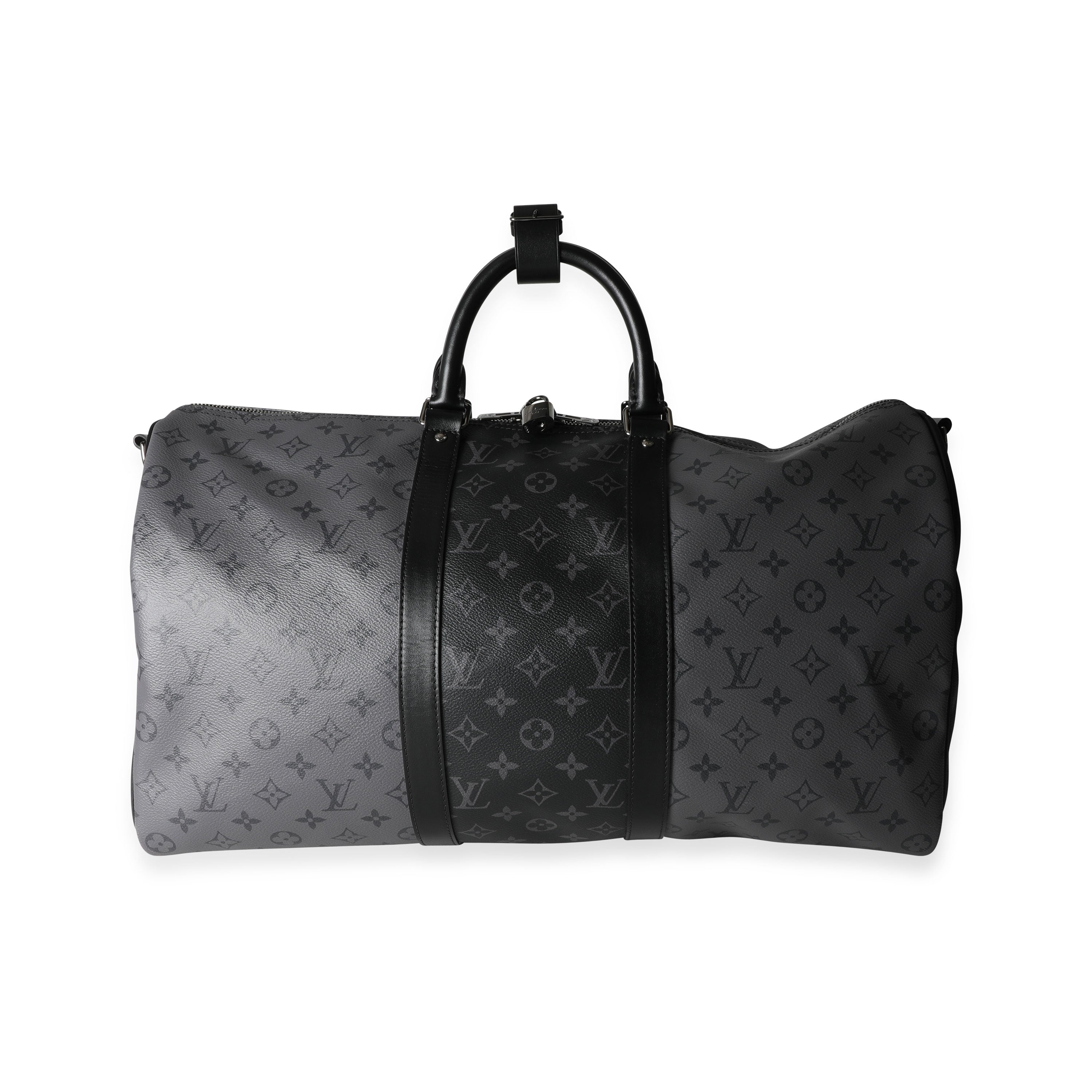 Louis Vuitton Louis Vuitton Reverse Monogram Eclipse Canvas Keepall Bandoulière 50