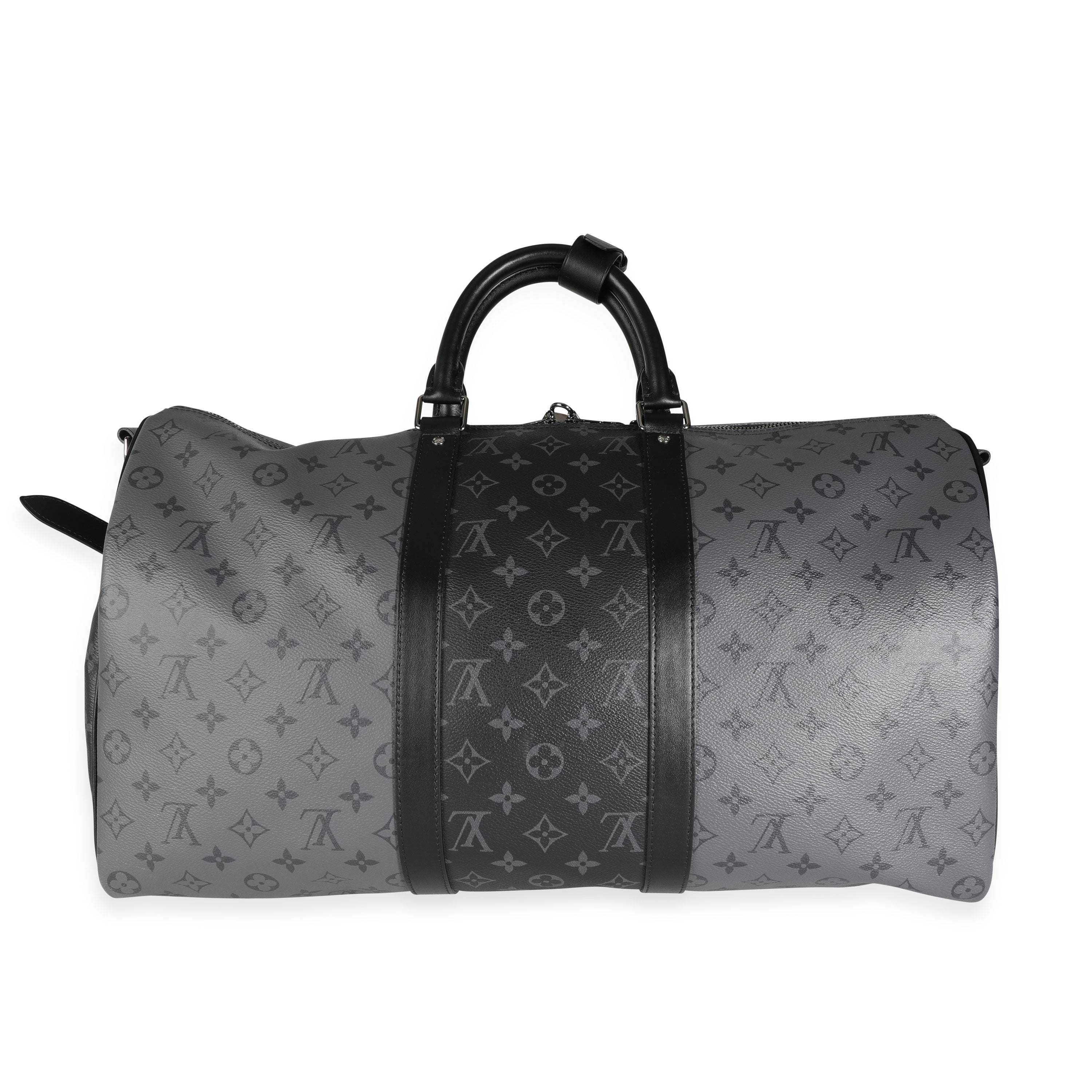 Louis Vuitton Louis Vuitton Reverse Monogram Eclipse Canvas Keepall Bandoulière 50