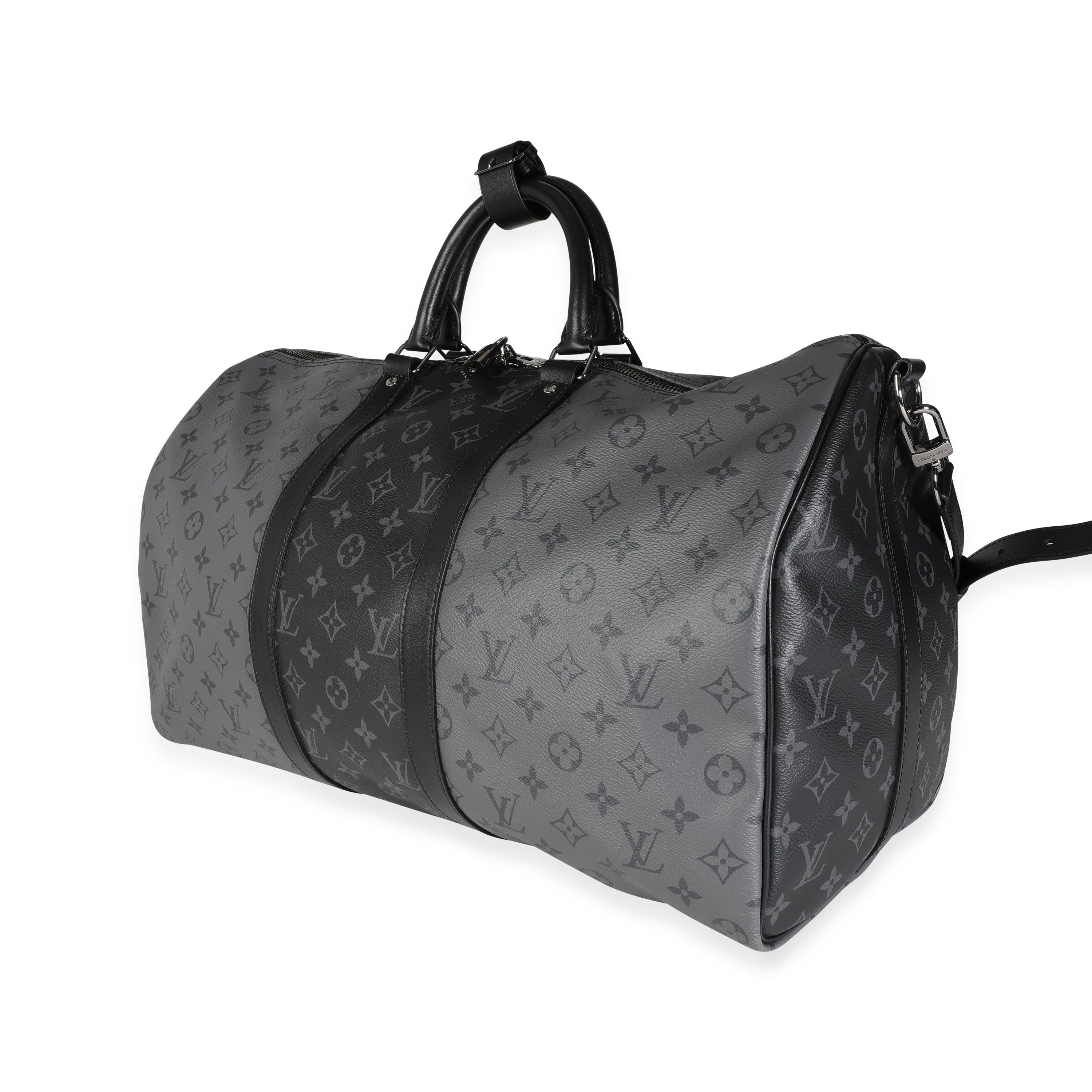 Louis Vuitton Louis Vuitton Reverse Monogram Eclipse Canvas Keepall Bandoulière 50