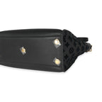 Louis Vuitton Louis Vuitton Black Leather and Tufted Monogram On My Side MM