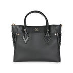 Louis Vuitton Louis Vuitton Black Leather and Tufted Monogram On My Side MM