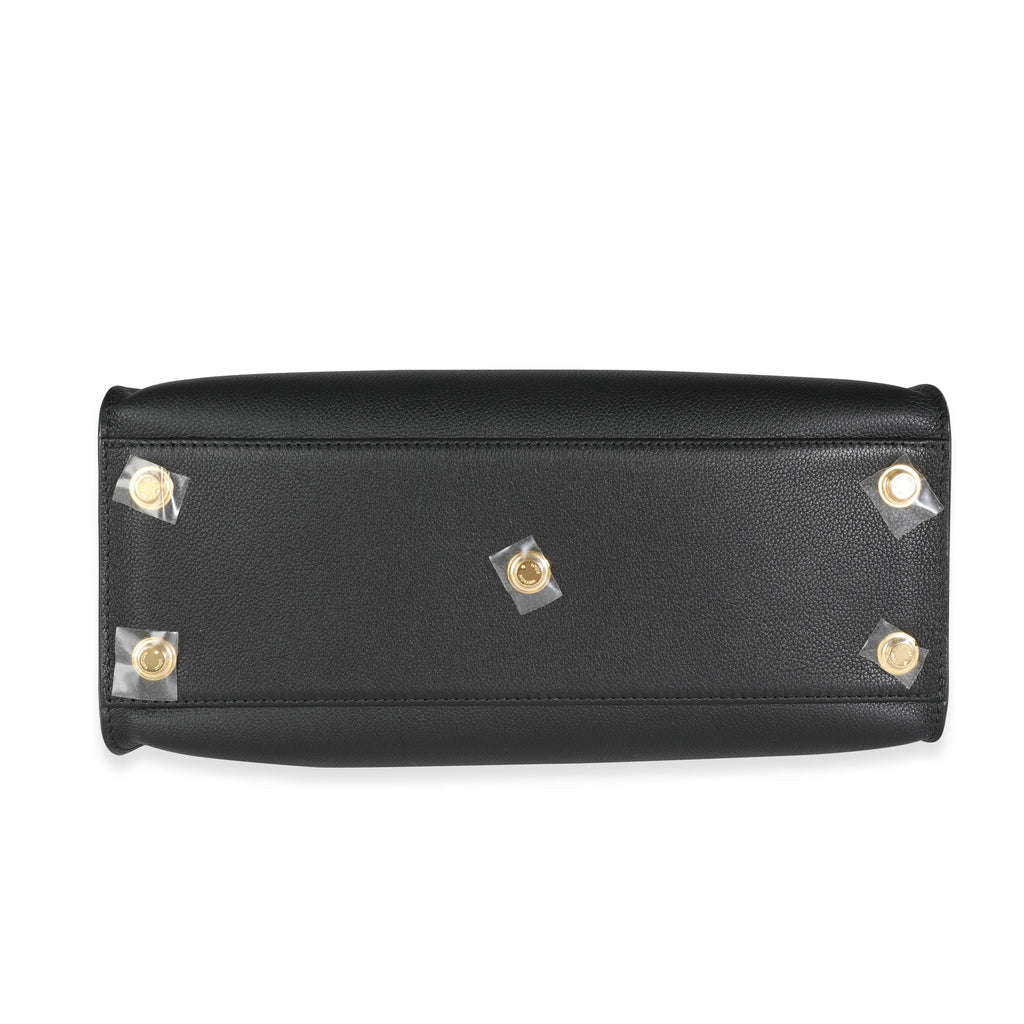 Louis Vuitton Louis Vuitton Black Leather and Tufted Monogram On My Side MM