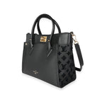 Louis Vuitton Louis Vuitton Black Leather and Tufted Monogram On My Side MM