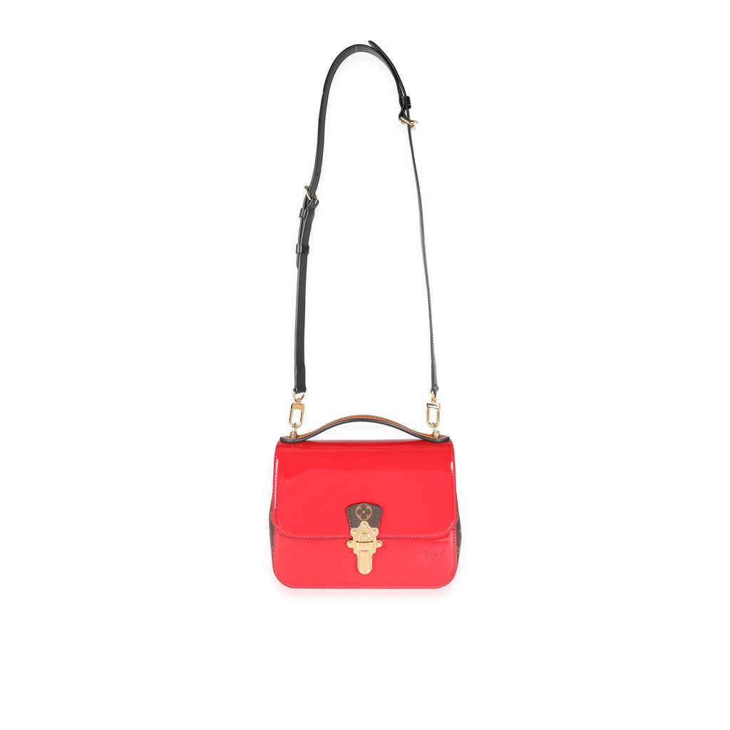 Louis Vuitton Louis Vuitton Scarlet Vernis & Monogram Canvas Cherrywood BB