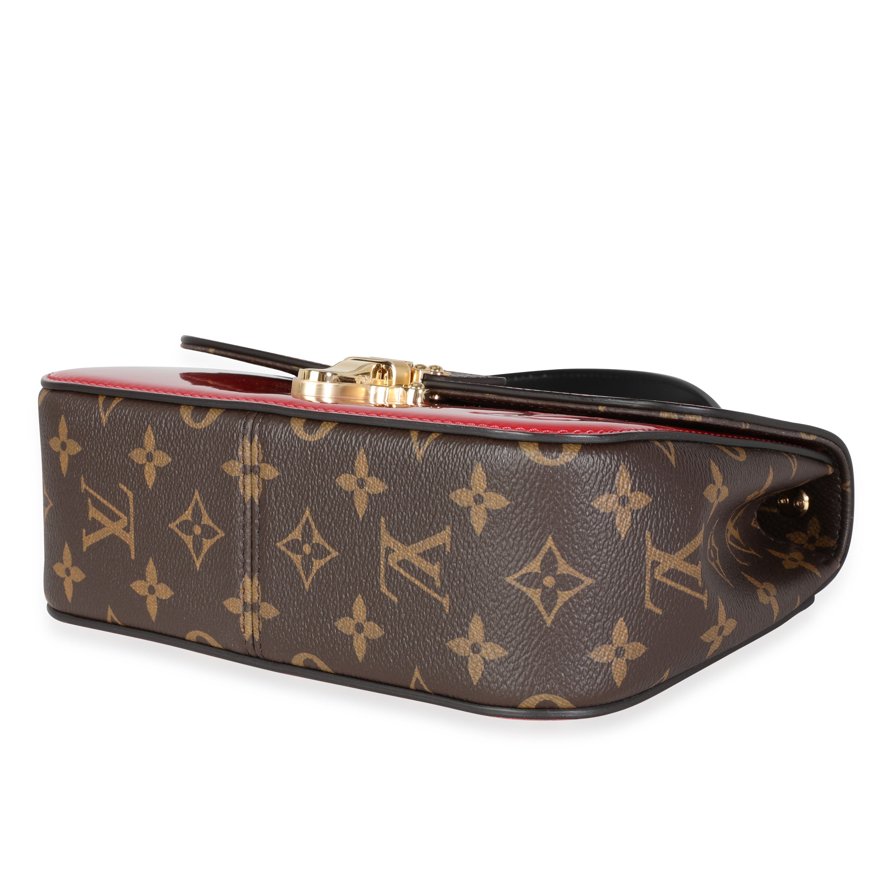 Louis Vuitton Louis Vuitton Scarlet Vernis & Monogram Canvas Cherrywood BB