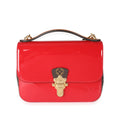 Louis Vuitton Louis Vuitton Scarlet Vernis & Monogram Canvas Cherrywood BB