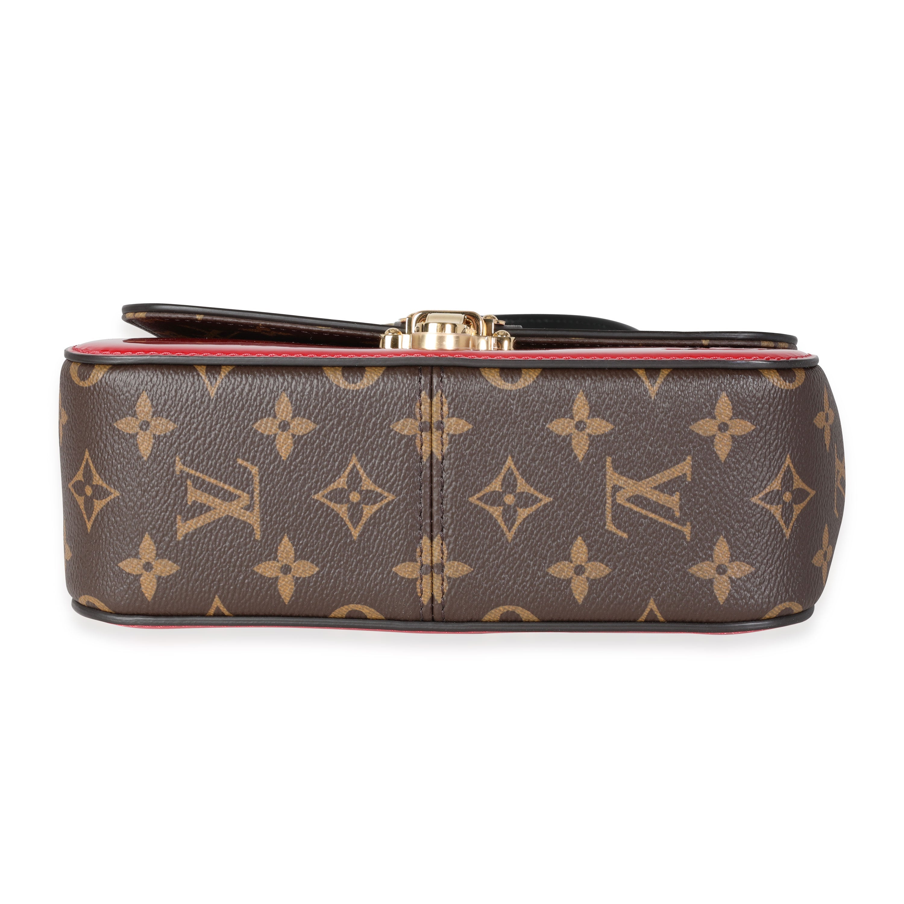 Louis Vuitton Louis Vuitton Scarlet Vernis & Monogram Canvas Cherrywood BB
