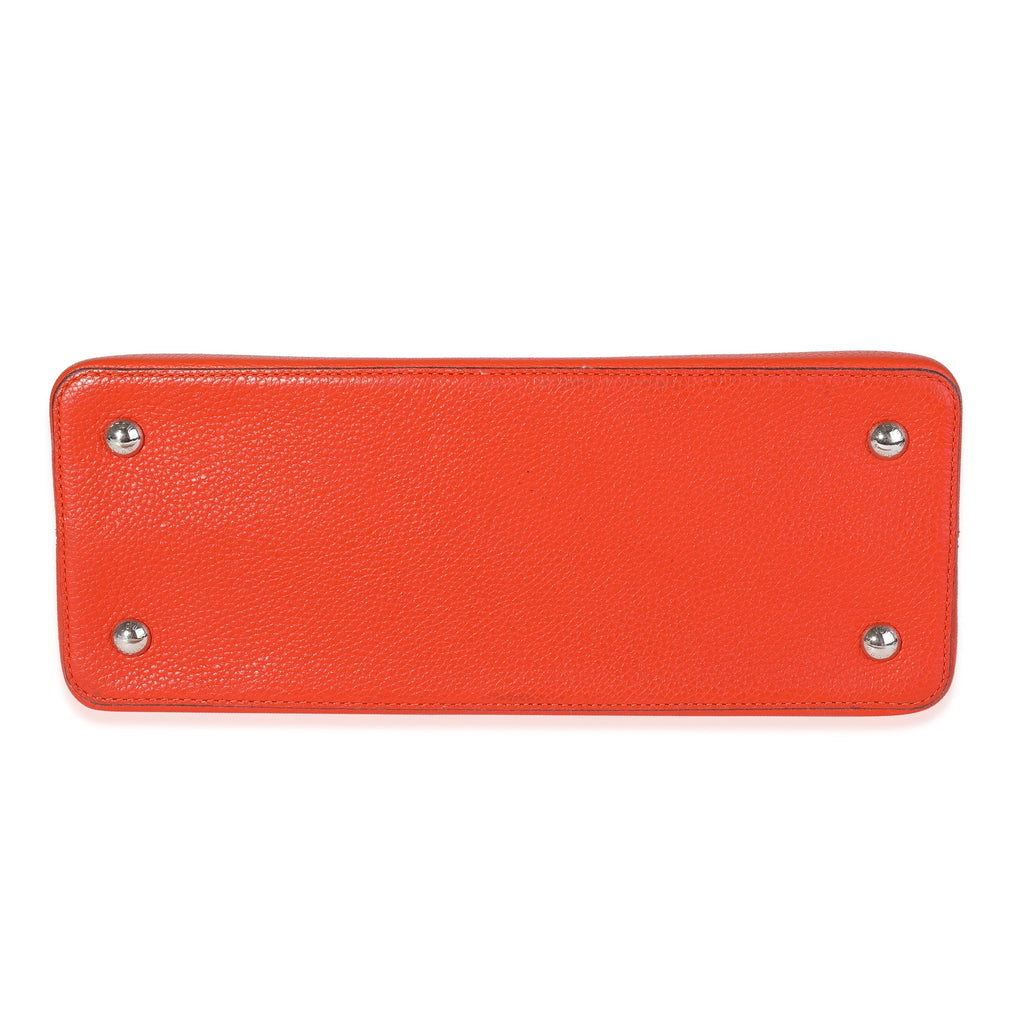 Louis Vuitton Orange Taurillon Leather Capucines MM