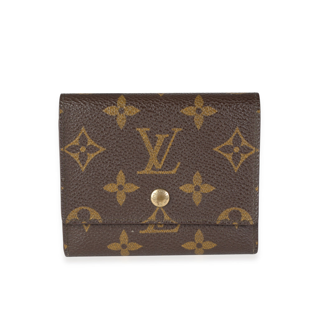Louis Vuitton Louis Vuitton Vintage Monogram Canvas Trifold Business Card Holder
