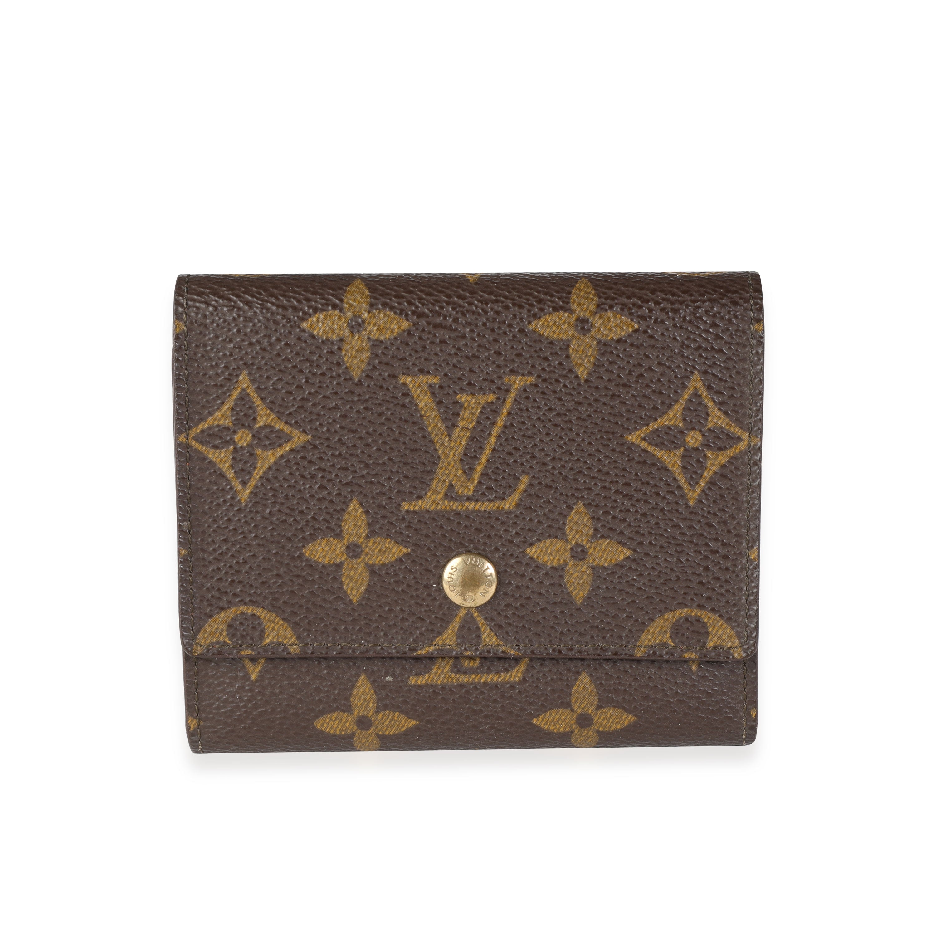 Louis Vuitton Louis Vuitton Vintage Monogram Canvas Trifold Business Card Holder
