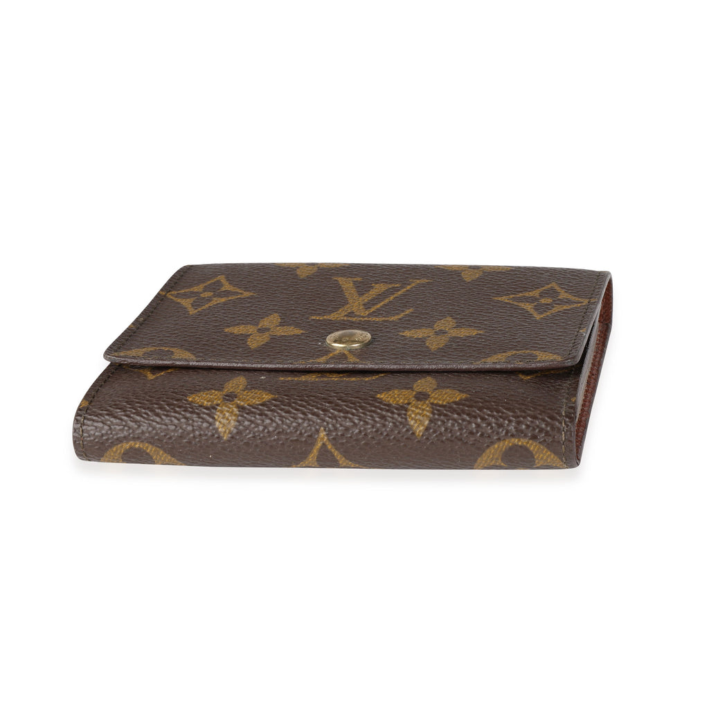 Louis Vuitton Louis Vuitton Vintage Monogram Canvas Trifold Business Card Holder