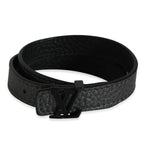 Louis Vuitton Louis Vuitton LV Initiales Black Leather Wrap Bracelet
