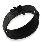 Louis Vuitton Louis Vuitton LV Initiales Black Leather Wrap Bracelet