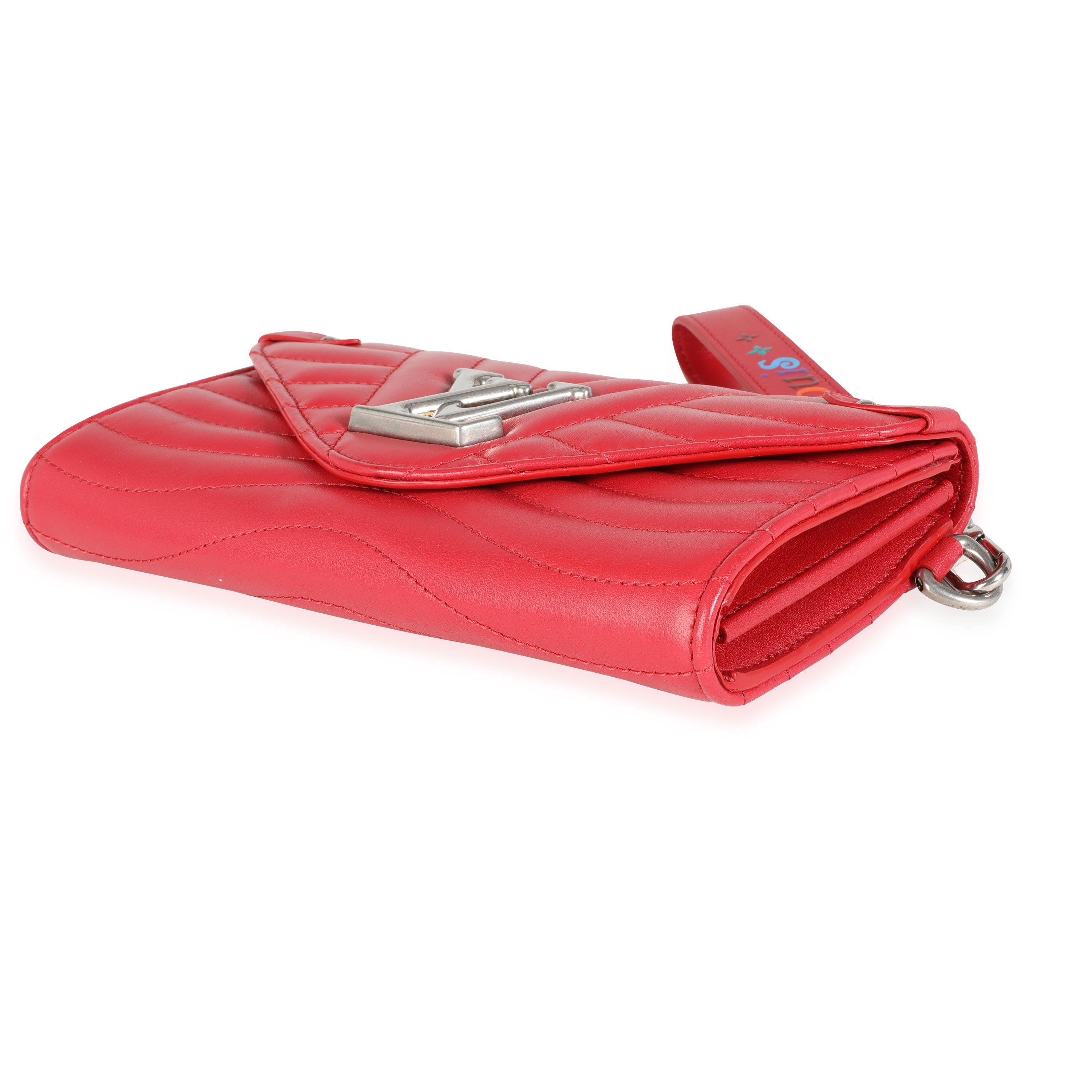 Louis Vuitton Louis Vuitton Red Quilted Cowhide New Wave Wristlet Wallet