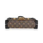 Louis Vuitton Louis Vuitton Monogram Canvas & Black Calfskin Petite Malle