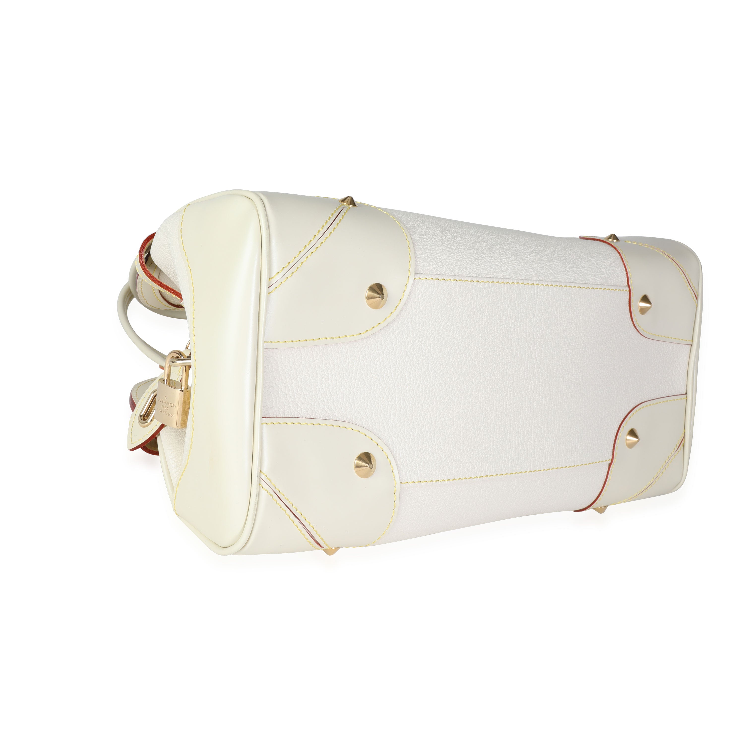Louis Vuitton Louis Vuitton White Suhali Leather Le Radieux Bag