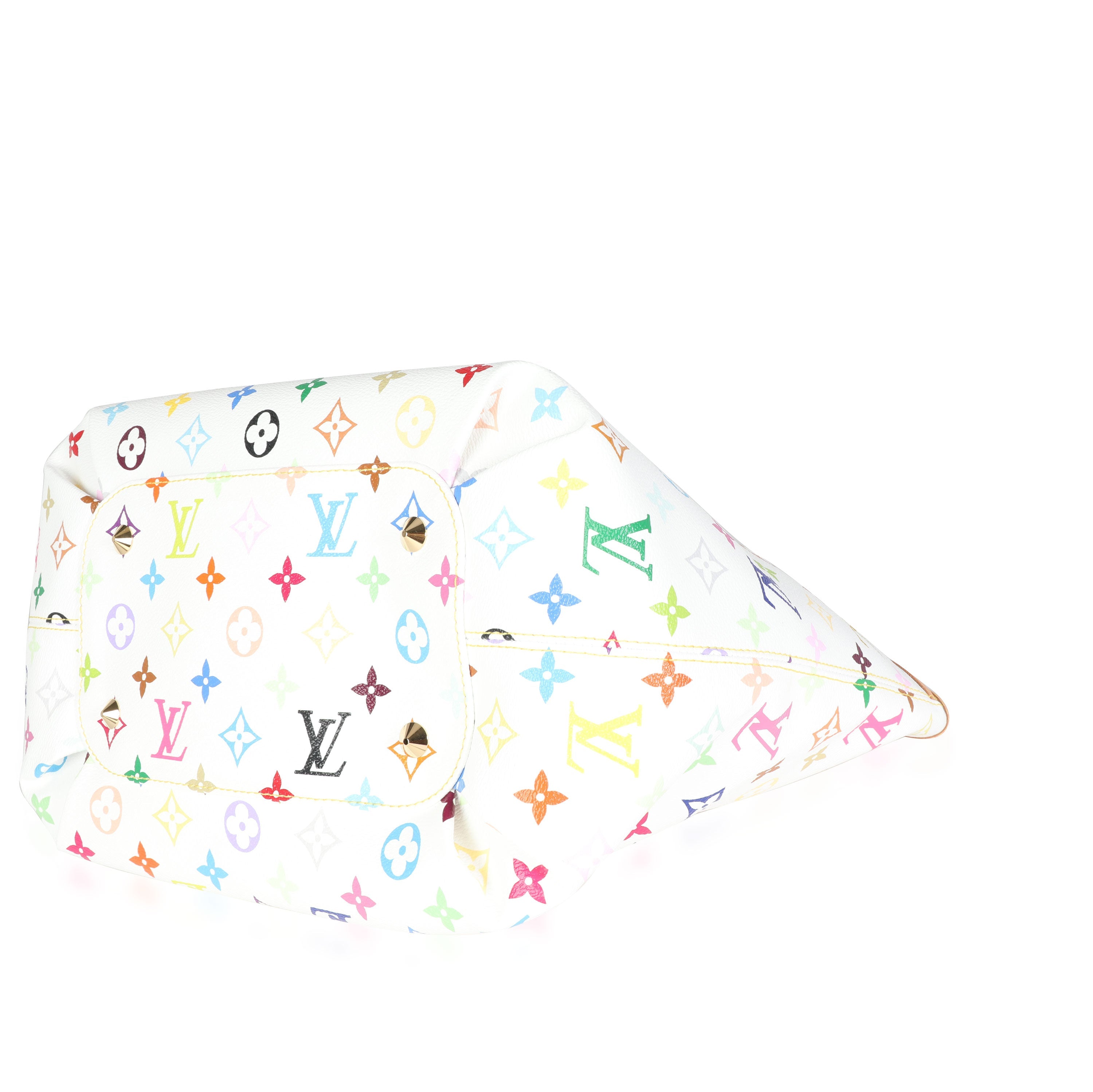 Louis Vuitton Louis Vuitton x Takashi Murakami White Monogram Multicolore Canvas Annie GM