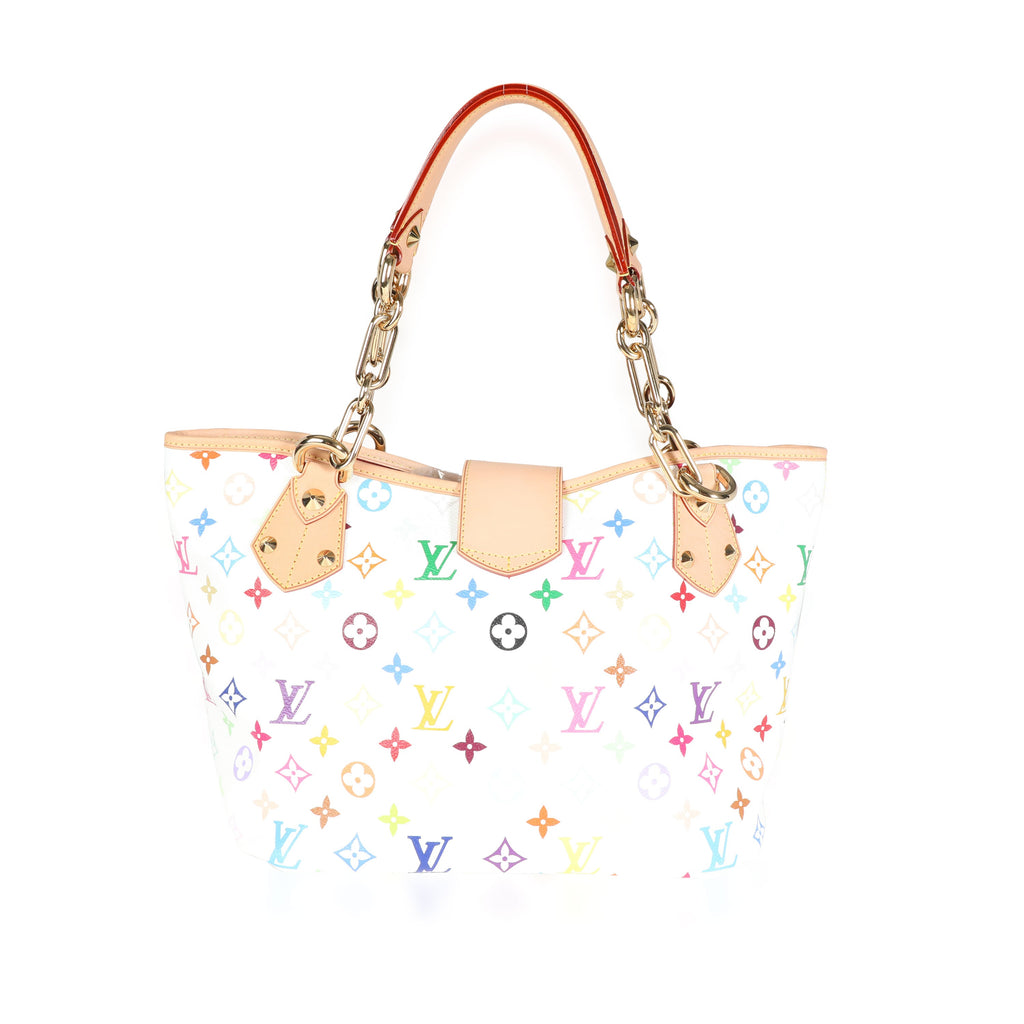 Louis Vuitton Louis Vuitton x Takashi Murakami White Monogram Multicolore Canvas Annie GM