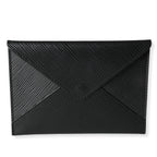 Louis Vuitton Louis Vuitton Black Epi Leather Invitation Envelope Clutch