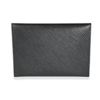 Louis Vuitton Louis Vuitton Black Epi Leather Invitation Envelope Clutch