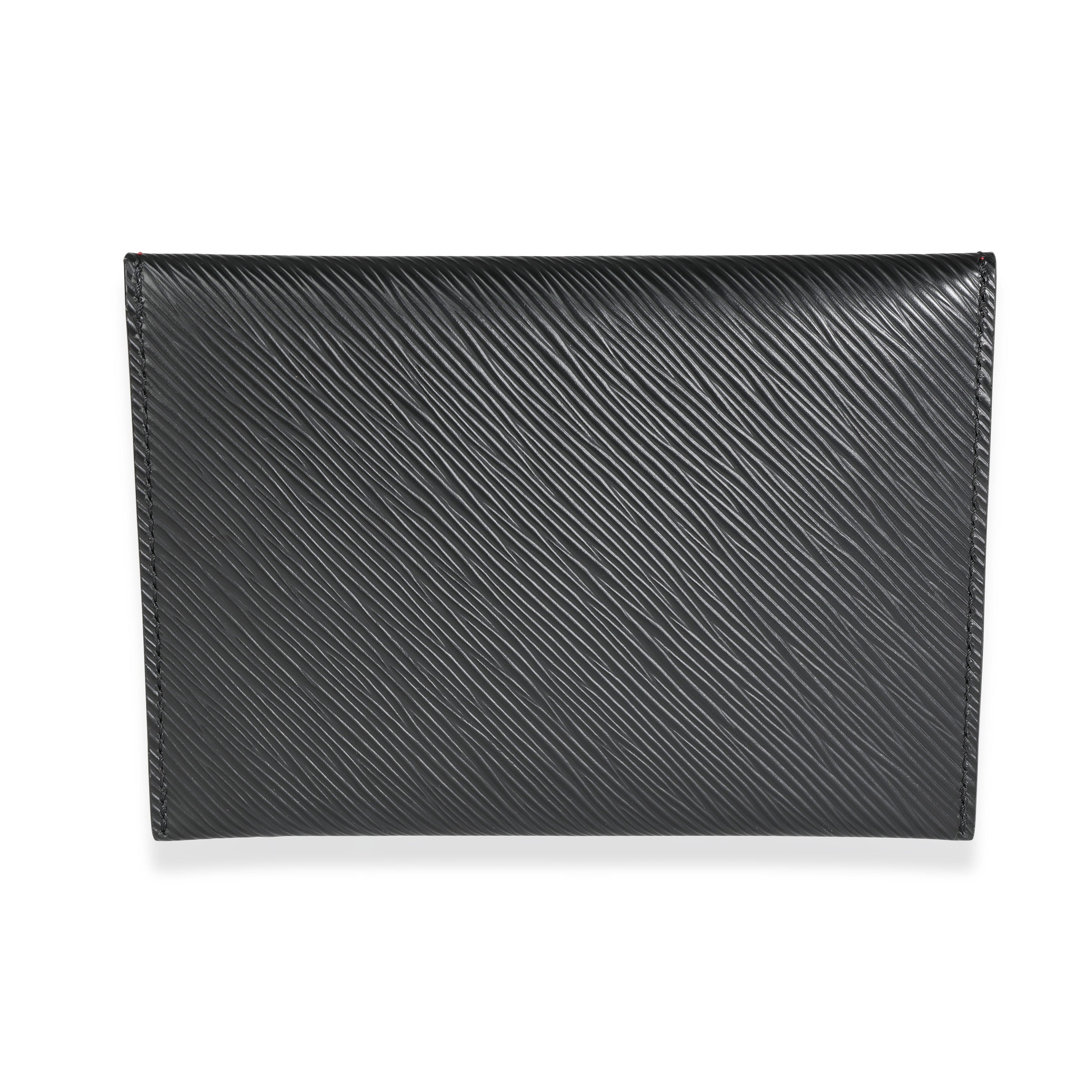 Louis Vuitton Louis Vuitton Black Epi Leather Invitation Envelope Clutch