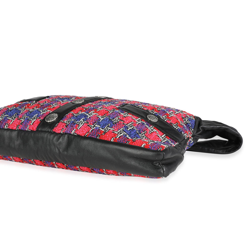 Chanel Black Lambskin & Multicolor Tweed Girl Bag