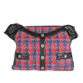 Chanel Black Lambskin & Multicolor Tweed Girl Bag