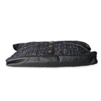 Chanel Navy Lambskin & Multicolor Tweed Girl Bag