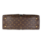 Louis Vuitton Louis Vuitton Monogram Canvas & Black Leather V Tote MM