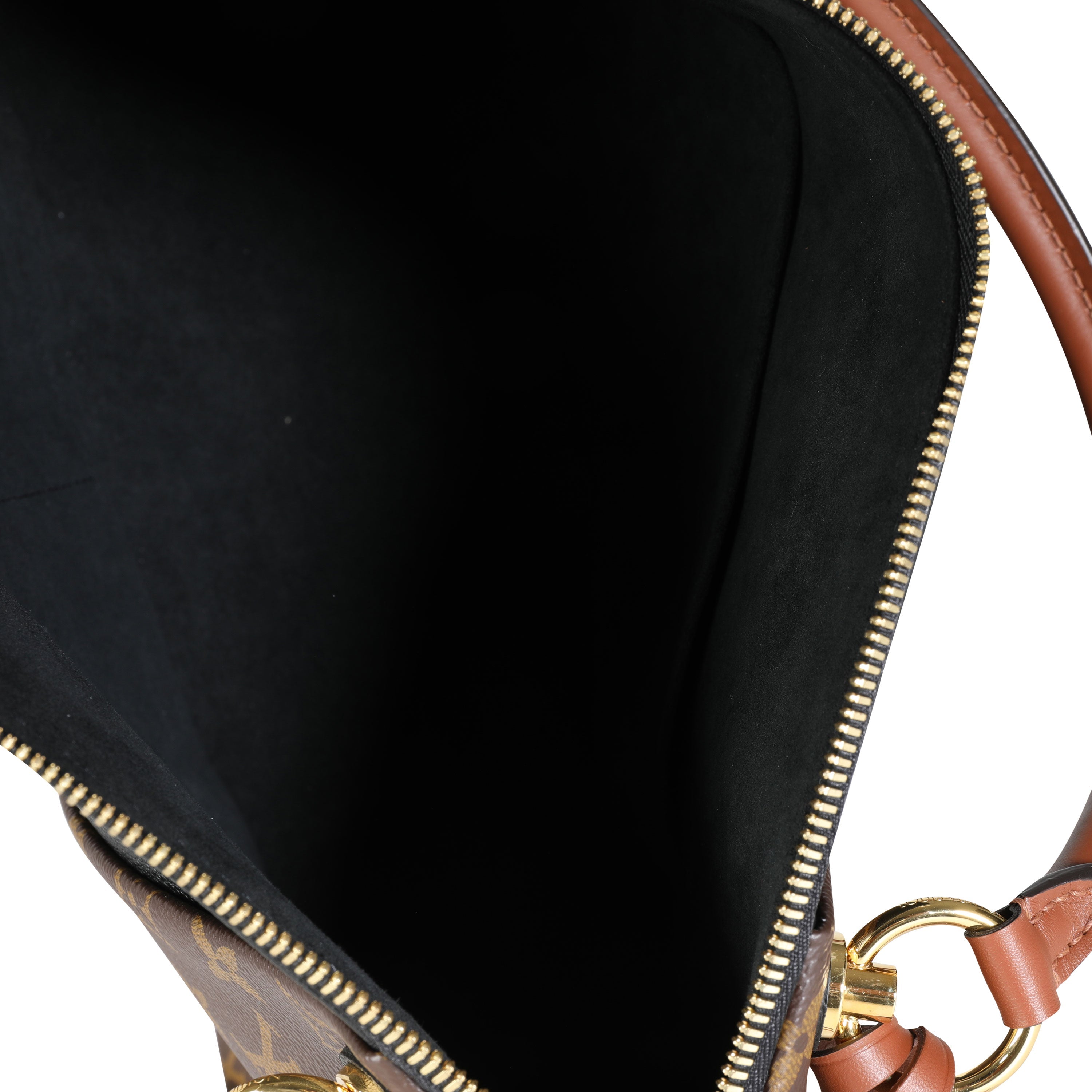 Louis Vuitton Louis Vuitton Monogram Canvas & Black Leather V Tote MM