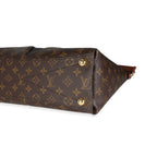 Louis Vuitton Louis Vuitton Monogram Canvas & Black Leather V Tote MM
