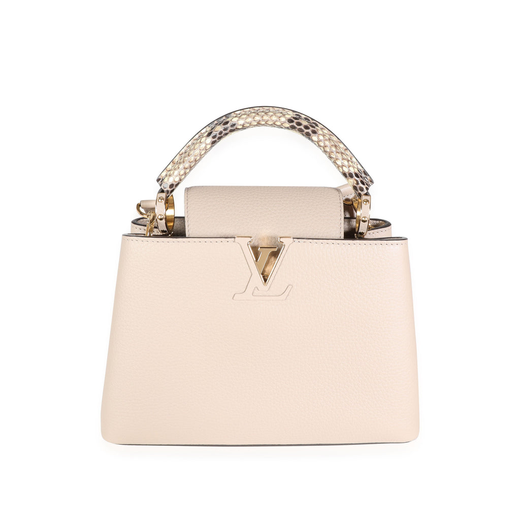 Louis Vuitton Louis Vuitton Galet Taurillon & Python Capucines BB