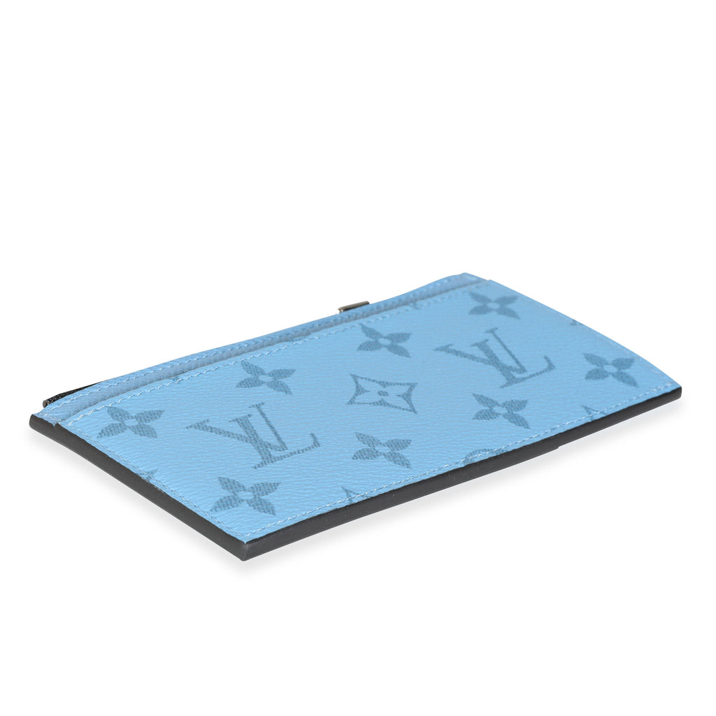 Louis Vuitton Louis Vuitton Denim Blue Taigarama Coin Card Holder