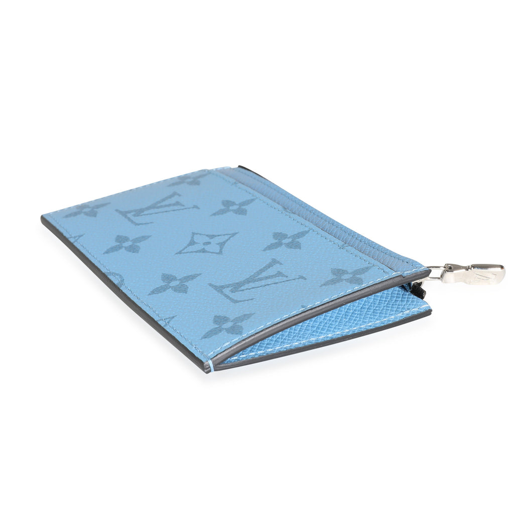 Louis Vuitton Louis Vuitton Denim Blue Taigarama Coin Card Holder