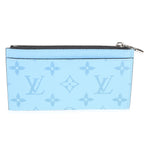 Louis Vuitton Louis Vuitton Denim Blue Taigarama Coin Card Holder