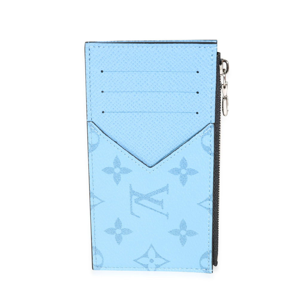 Louis Vuitton Louis Vuitton Denim Blue Taigarama Coin Card Holder