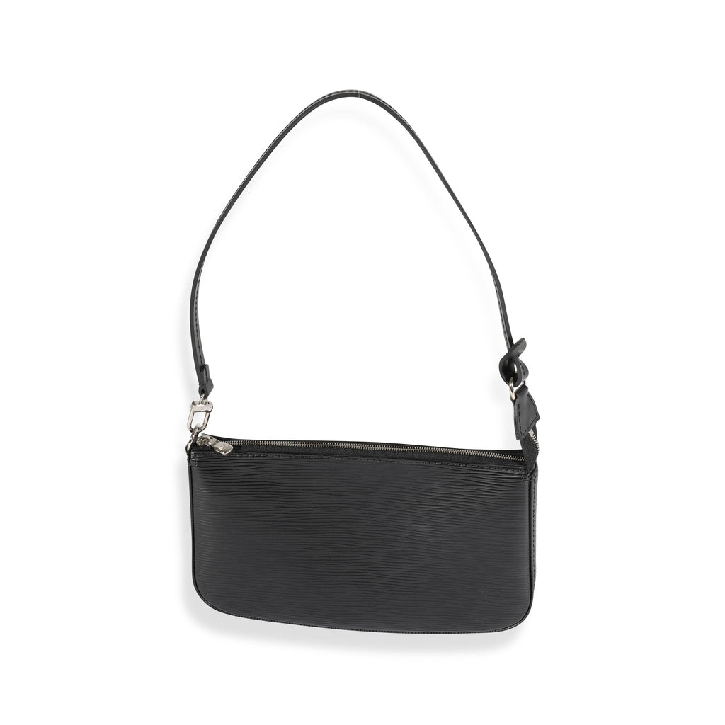 Louis Vuitton Louis Vuitton Black Epi Leather Pochette Accessoires NM