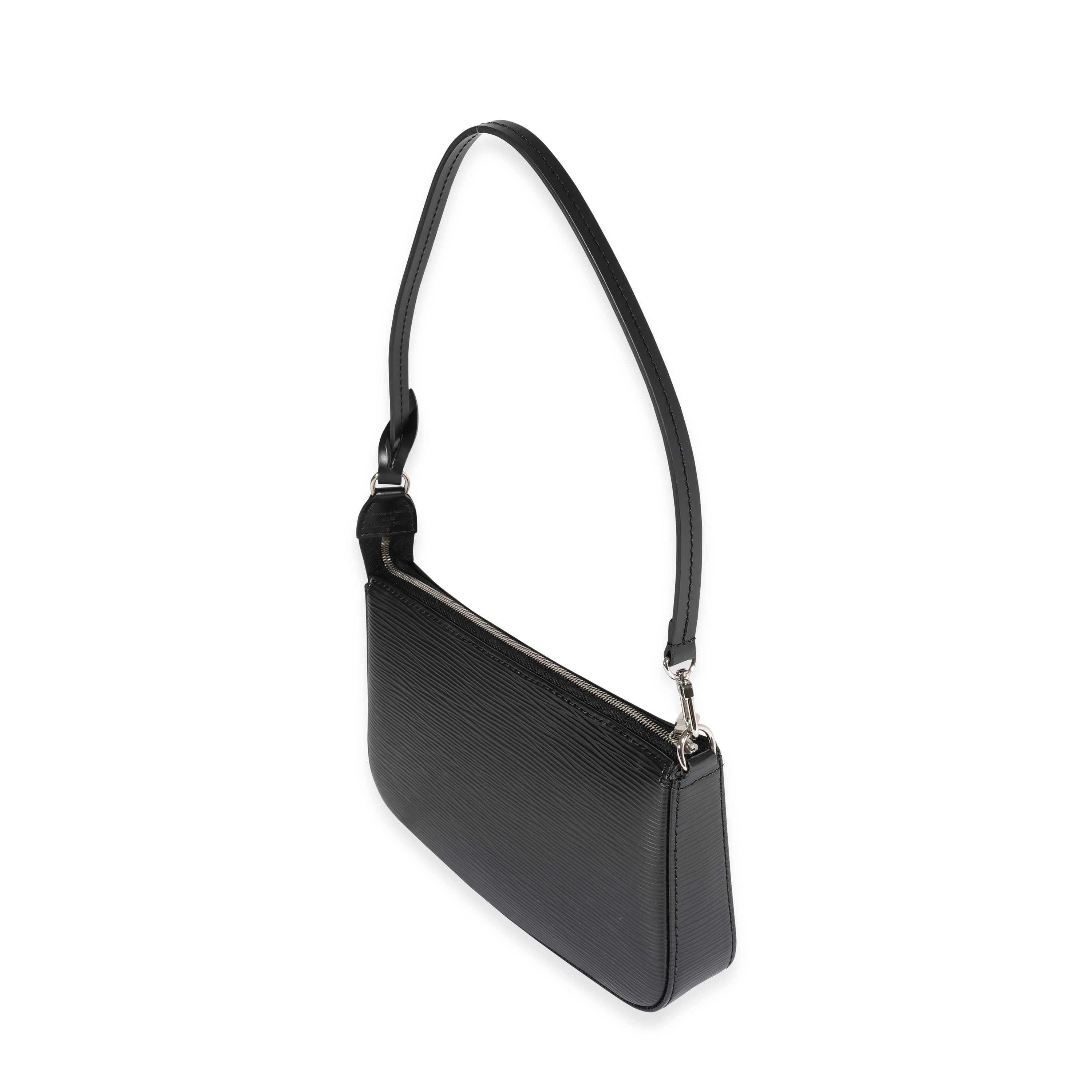 Louis Vuitton Louis Vuitton Black Epi Leather Pochette Accessoires NM