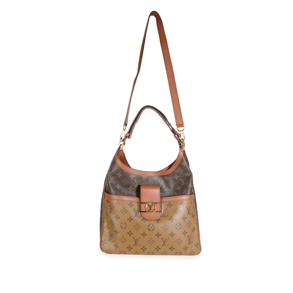 Louis Vuitton Louis Vuitton Monogram & Monogram Reverse Canvas Dauphine Hobo MM