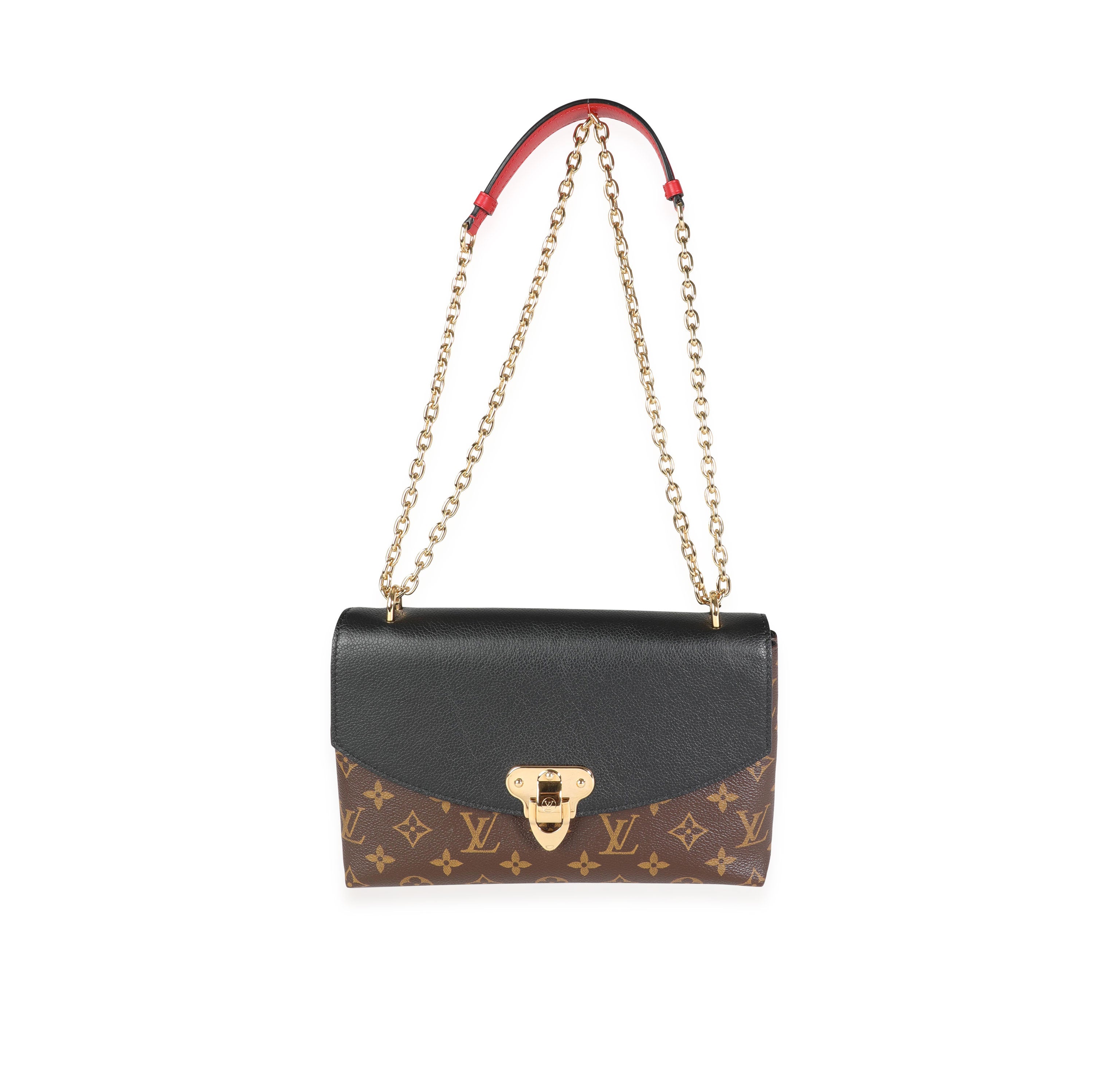 Louis Vuitton Louis Vuitton Monogram Canvas & Black Grained Leather Saint-Placide